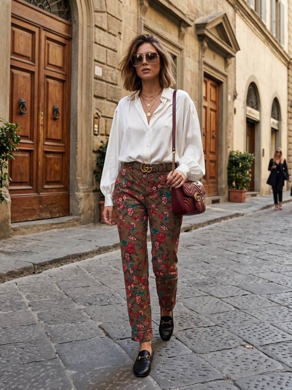 Gucci Floral Pants